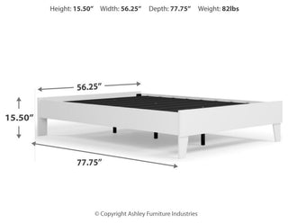 Piperton White Full Platform Bed