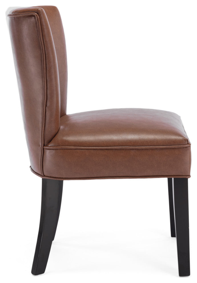 Edenbrook Faux Leather Upholstered Dining Chairs, Set of 2