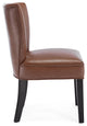 Edenbrook Faux Leather Upholstered Dining Chairs, Set of 2