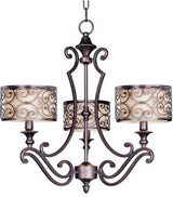 Maxim Lighting Mondrian 3-Light Chandelier Umber Bronze - 21153WHUB