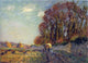 Gustave Loiseau Cart in an Autumn Landscape Premium Canvas Print