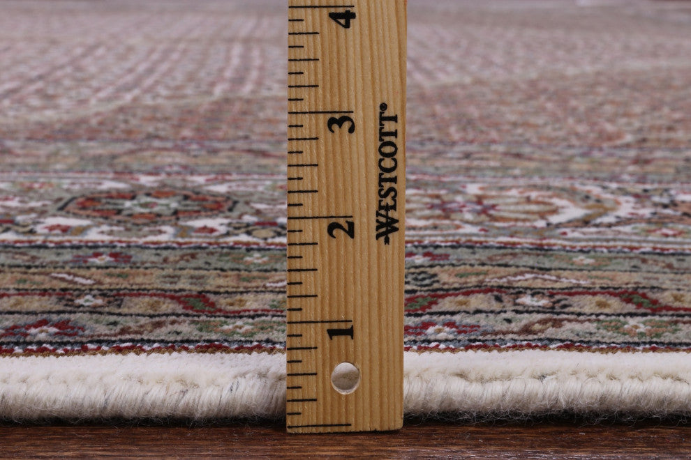 8' 11" X 12' 3" Wool & Silk Persian Tabriz Handmade Rug - Q13009