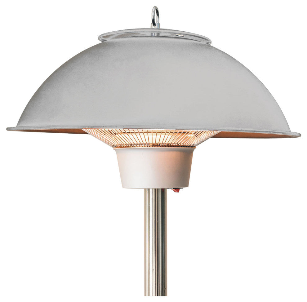 Modern Efficient Standing Electric Heater, Silver, 81.6"