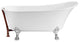 55" Streamline N343CH-ORB Clawfoot Tub and Tray With External Drain