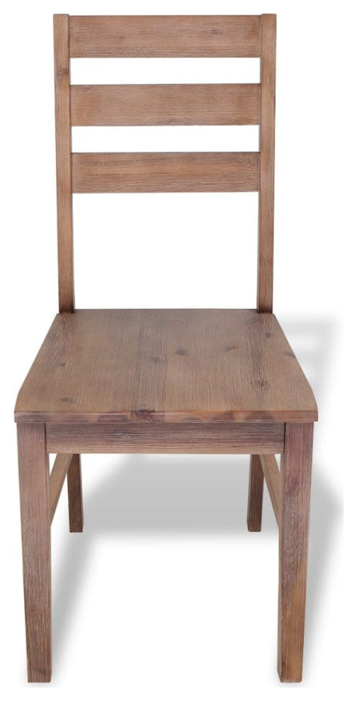 vidaXL Dining Chairs 6 pcs Solid Acacia Wood