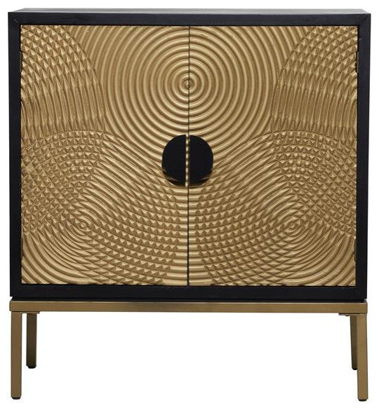Bronze Wood Contemporary Cabinet