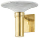 Brann 1-Light Wall Sconce, Aged Brass
