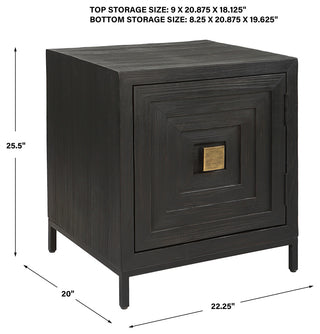 Uttermost 25290 Aiken Geometric Cabinet/End Table