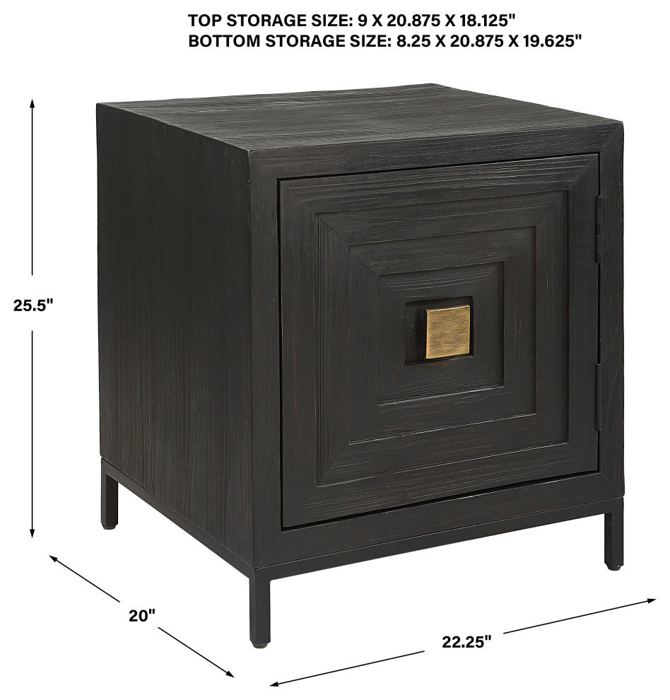 Uttermost 25290 Aiken Geometric Cabinet/End Table