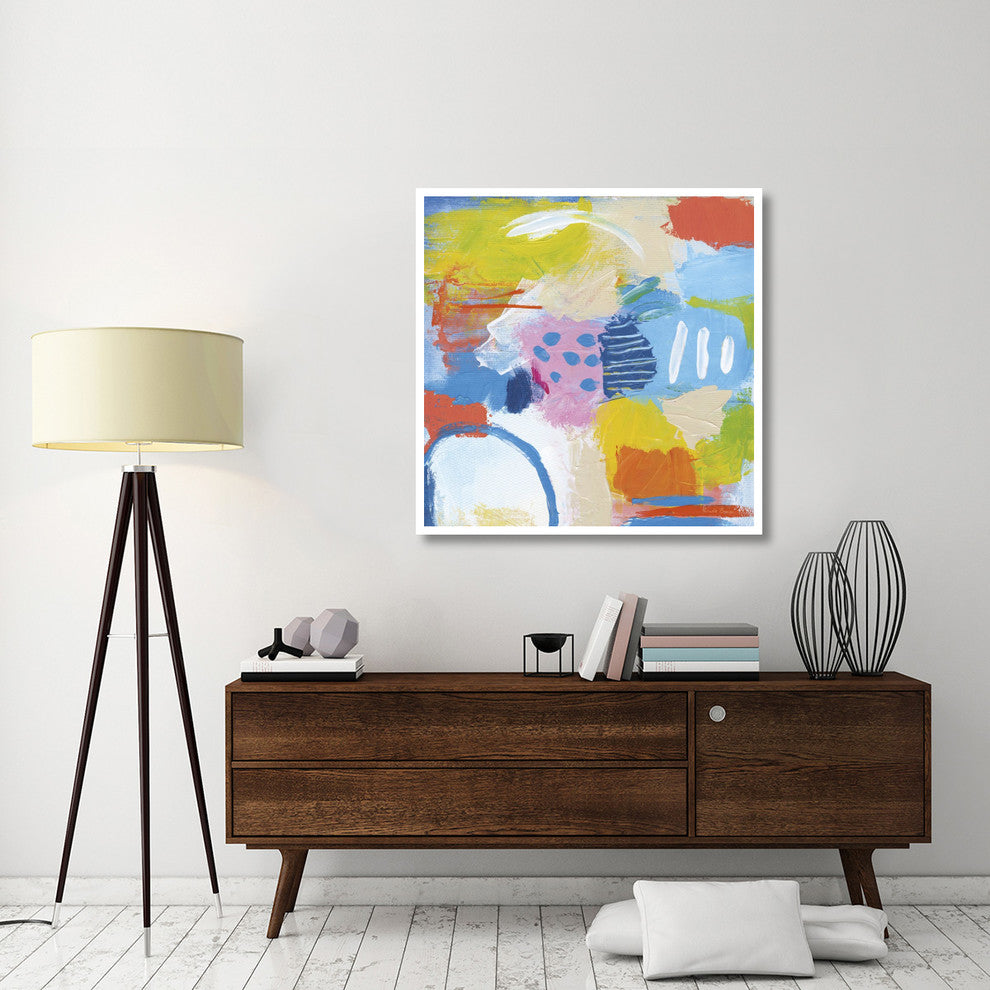 "Cheerful II" Digital Paper Print by Farida Zaman, 42"x42"