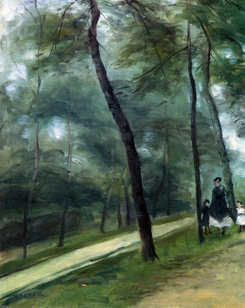 Pierre Auguste Renoir A Walk in the Woods Wall Decal
