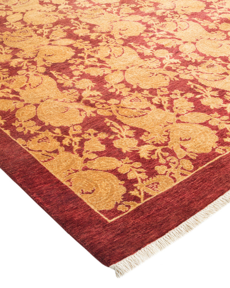 Mogul, One-of-a-Kind Hand-Knotted Area Rug Red, 4'2"x6'1"