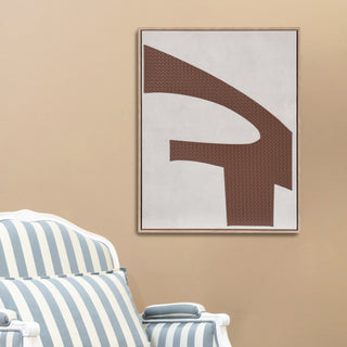 Abstract Leather I Mixed Media Die Cut Leather On Canvas Wall Art