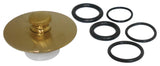 Kingston Brass Cover-Up Tub Push-Pull Drain Stopper, Brushed Brass
