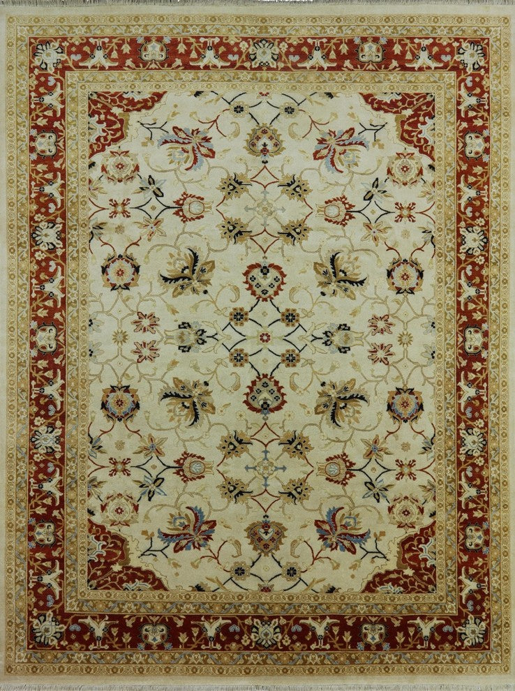 Authentic Oriental Peshawar Hand Knotted Area Rug 9'x12', W2518