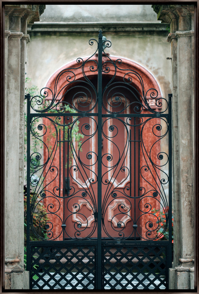 36x54 Step Inside II, Framed Artwork, Espresso