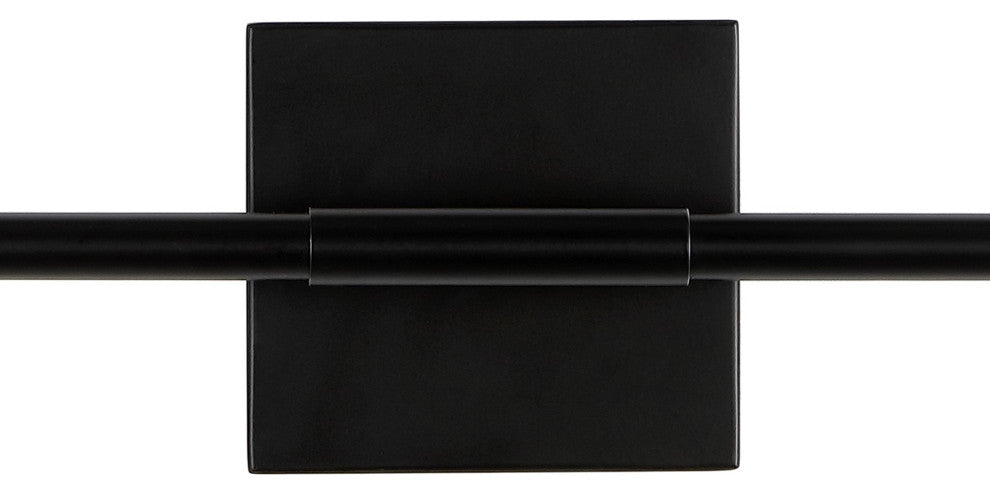 Makena 28" Dimmable Integrated Led Metal Wall Sconce, Black
