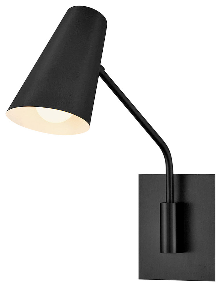 Hinkley Bray Medium Swing Arm Single Light Sconce, Black