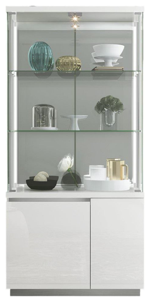 Cameron Vitrine, White