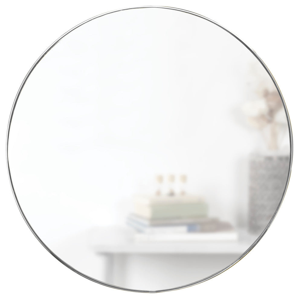 Umbra Hubba Mirror With Metallic Finish, Chrome