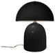 Short Kava Table Lamp, Gloss Black/Matte White