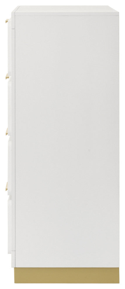 Caraway 4-drawer Bedroom Chest White