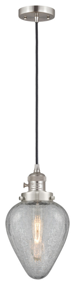 INNOVATIONS 201CSW-SN-G165-LED 1-Light Mini Pendant Brushed Satin Nickel