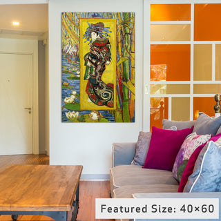 "Courtesan, After Eisen" Wrapped Canvas Art Print, 18x12x1.5