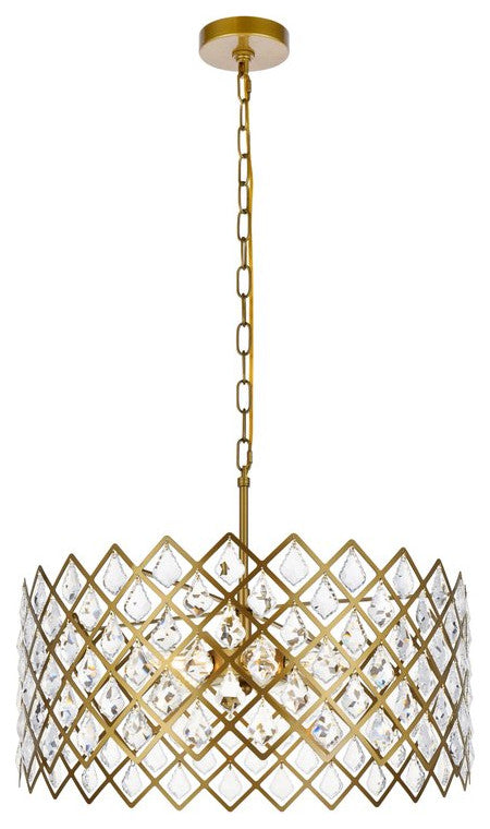 Lyla 21" Pendant, Brass