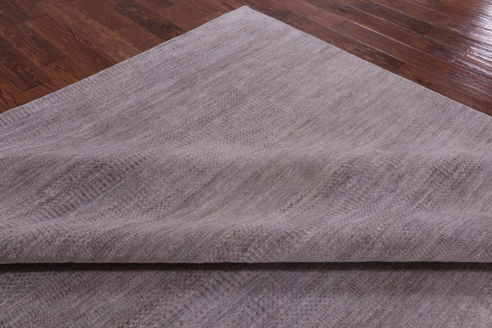 Gabbeh Savannah Grass Wool and Silk Hand Knotted Rug 9' 0" X 10' 10" Q6642