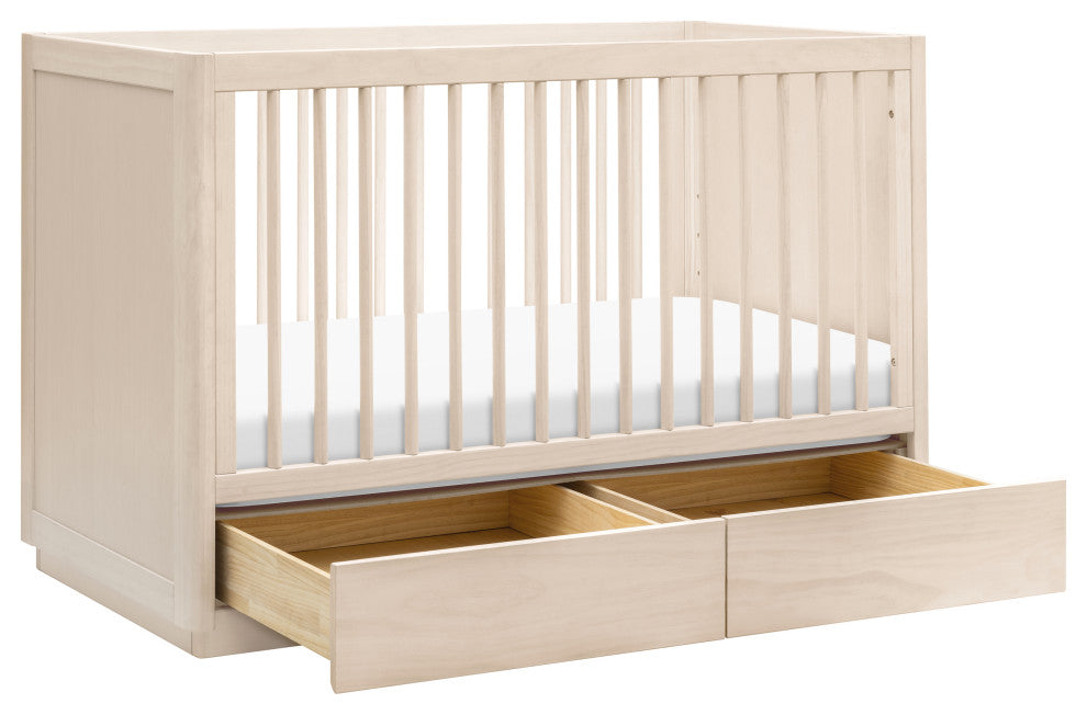 Bento 3-in-1 Convertible Storage Crib With Toddler Bed Conversion Kit