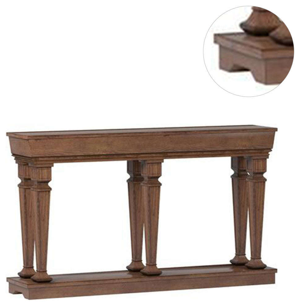 72 Inch Rectangular Console Table, Oak