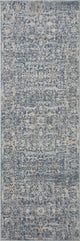 Angela Rose x Loloi Blake Denim / Taupe 7'-10" x 7'-10" Round Area Rug