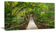 "Bridge to Jungle, Thailand" Landscape Photo Canvas Art Print, 1 Panel, 60"x28"