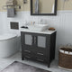 Vanity Art Vanity Set With Vessel Sink, Espresso, 30", Led Touch-Switch Mirror