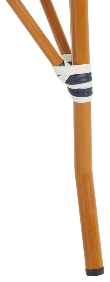 Safavieh Outdoor California Armchair, White/Navy