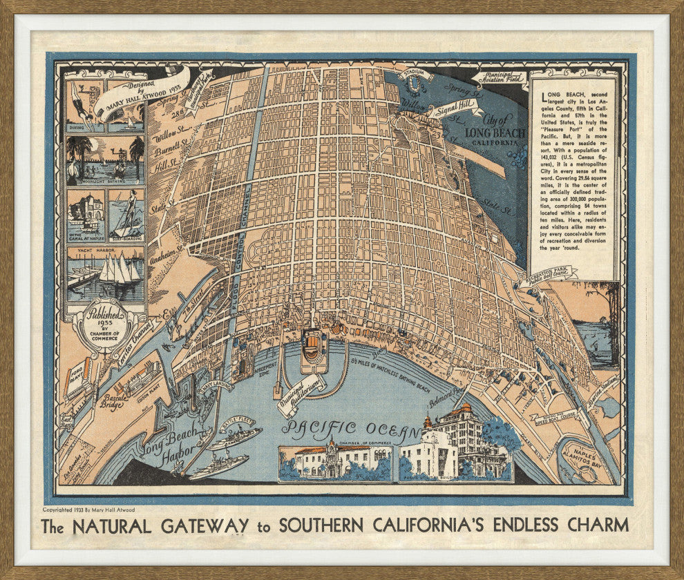 Los Angeles County, Giclee Reproduction Artwork