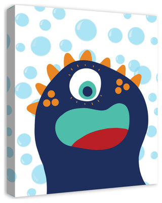 Blue Sea Monster 20x24 Canvas Wall Art