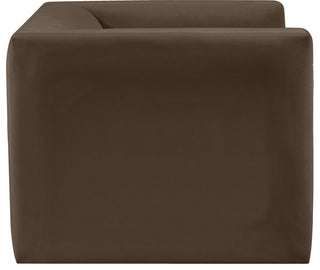Henson Velvet Upholstered Chair, Brown