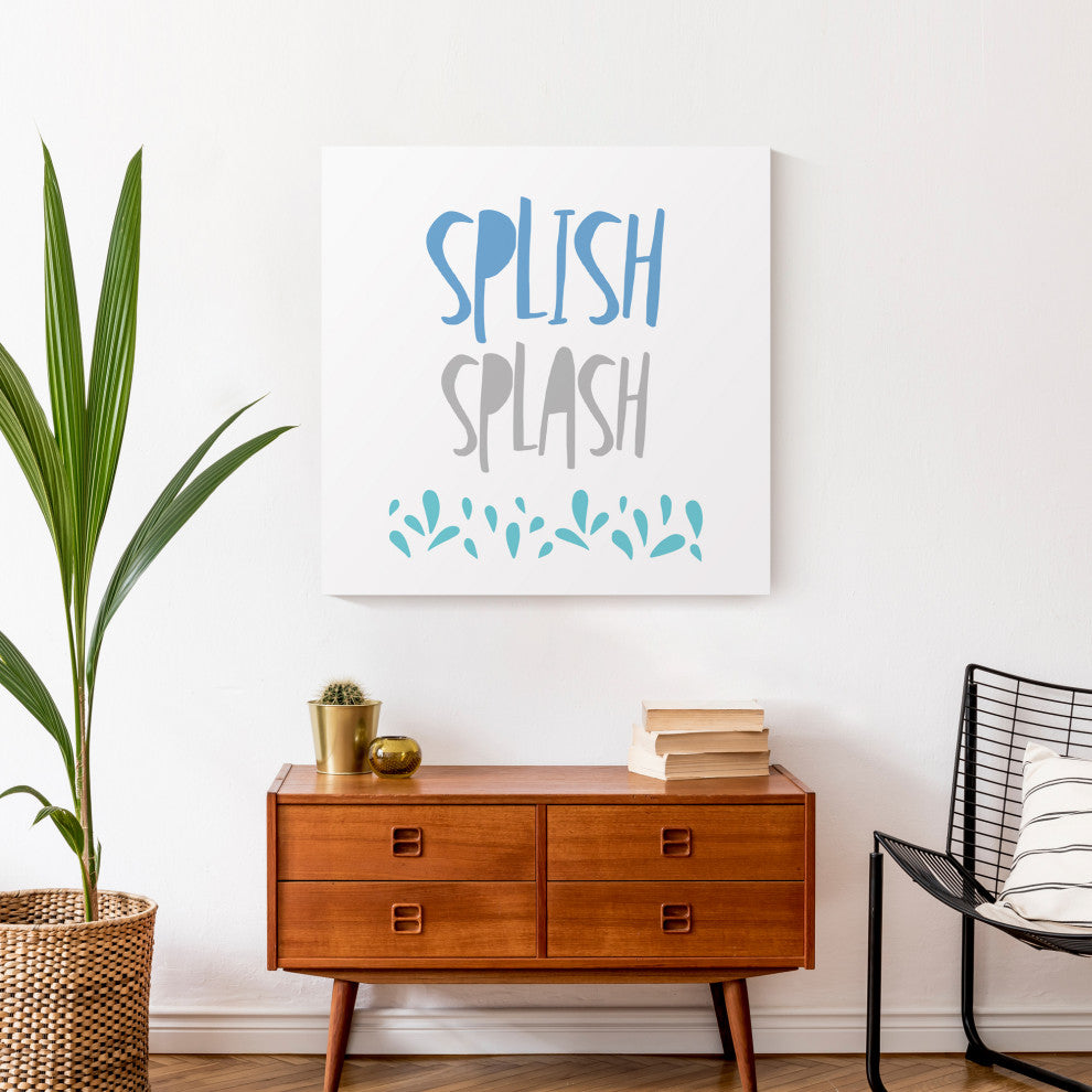 Splish Splash 24x24 Canvas Wall Art