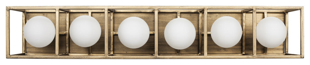 Varaluz Plaza 6-Lt Bath - Havana Gold/Carbon