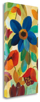 "Summer Floral Panel I" By Silvia Vassileva, Giclee Print on Gallery Wrap Canvas