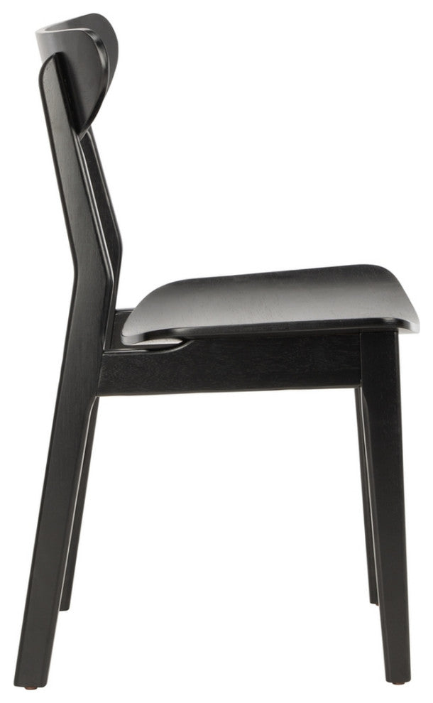 Safavieh Lucca Retro Dining Chair, Set of 2, Black