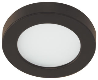 WAC Lighting Edge Lit LED Button Light 2700K Warm White in Dark Bronze