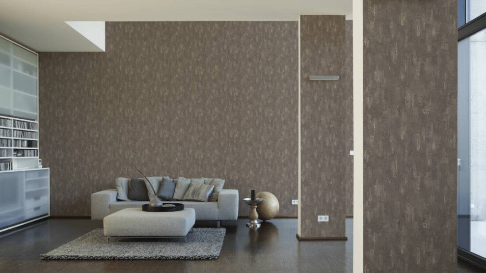 Modern Nature Textured Wallpaper, Plain, 306946, White Brown, One Roll