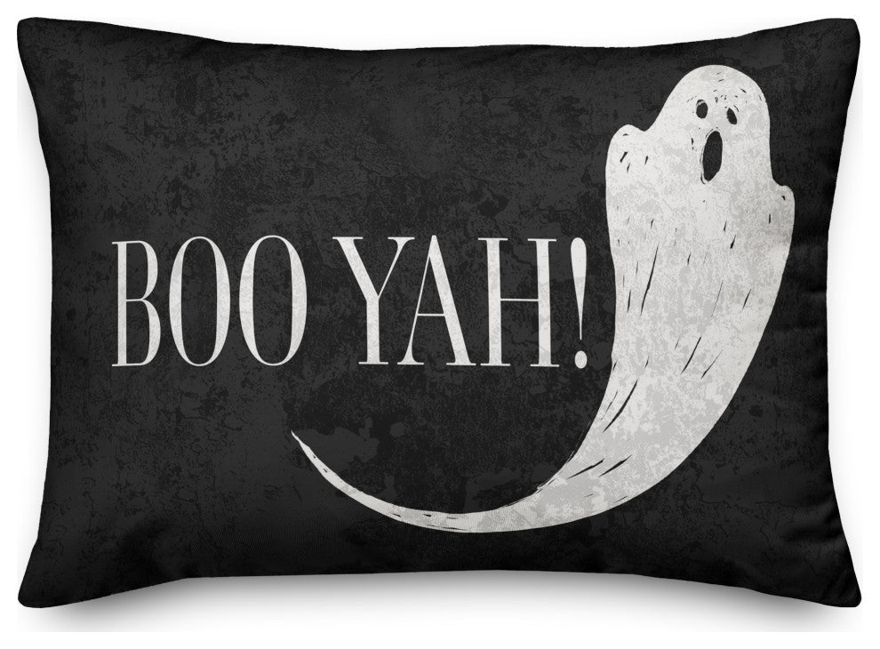 Boo Yah Ghost 20x14 Spun Poly Pillow