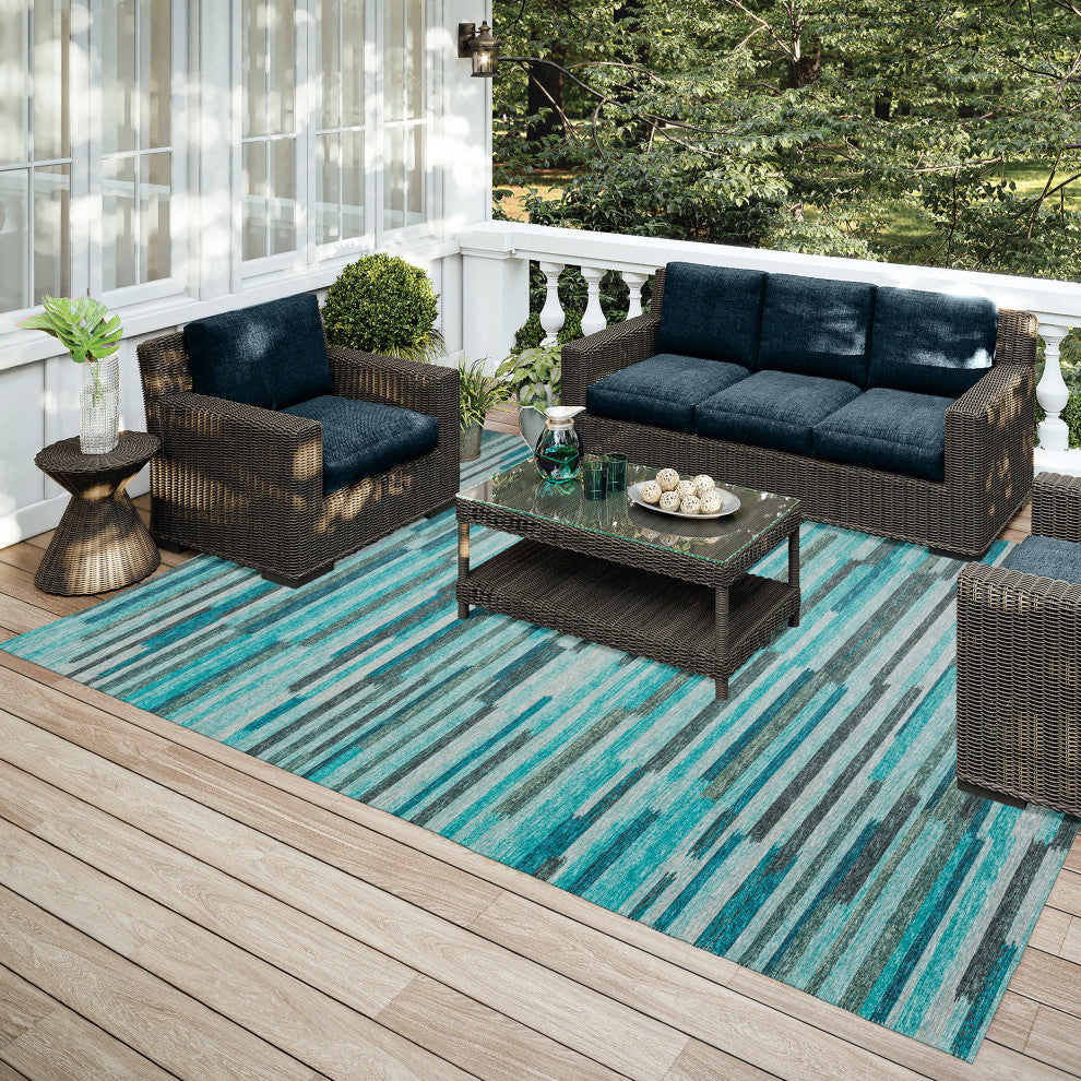 Indoor/Outdoor Sedona SN8 Poolside Machine Washable 8' x 10' Rug