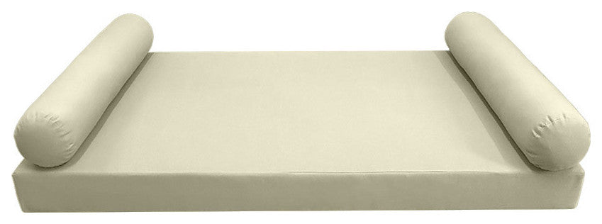 Style5 Twin Knife Edge Outdoor Mattress Bolster Slip Cover COMPLETE SET AD005