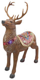 Santa's North Pole Illuminated Reindeer Holiday Statue