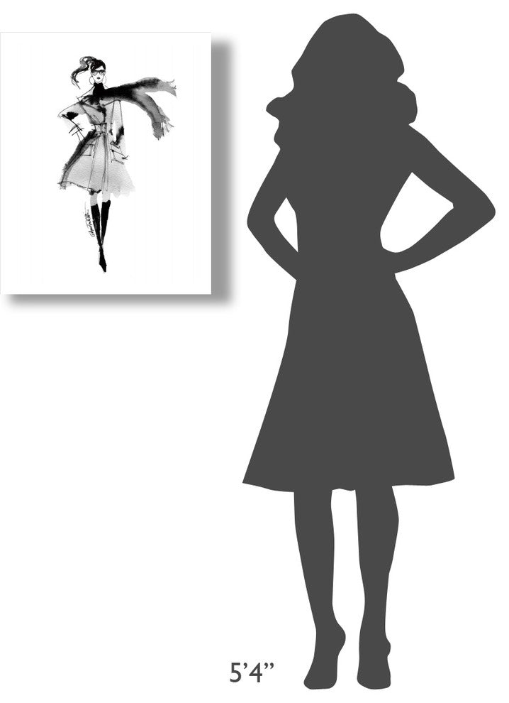 "Modern Fashion I" Digital Paper Print by Anne Tavoletti, 22"x26"